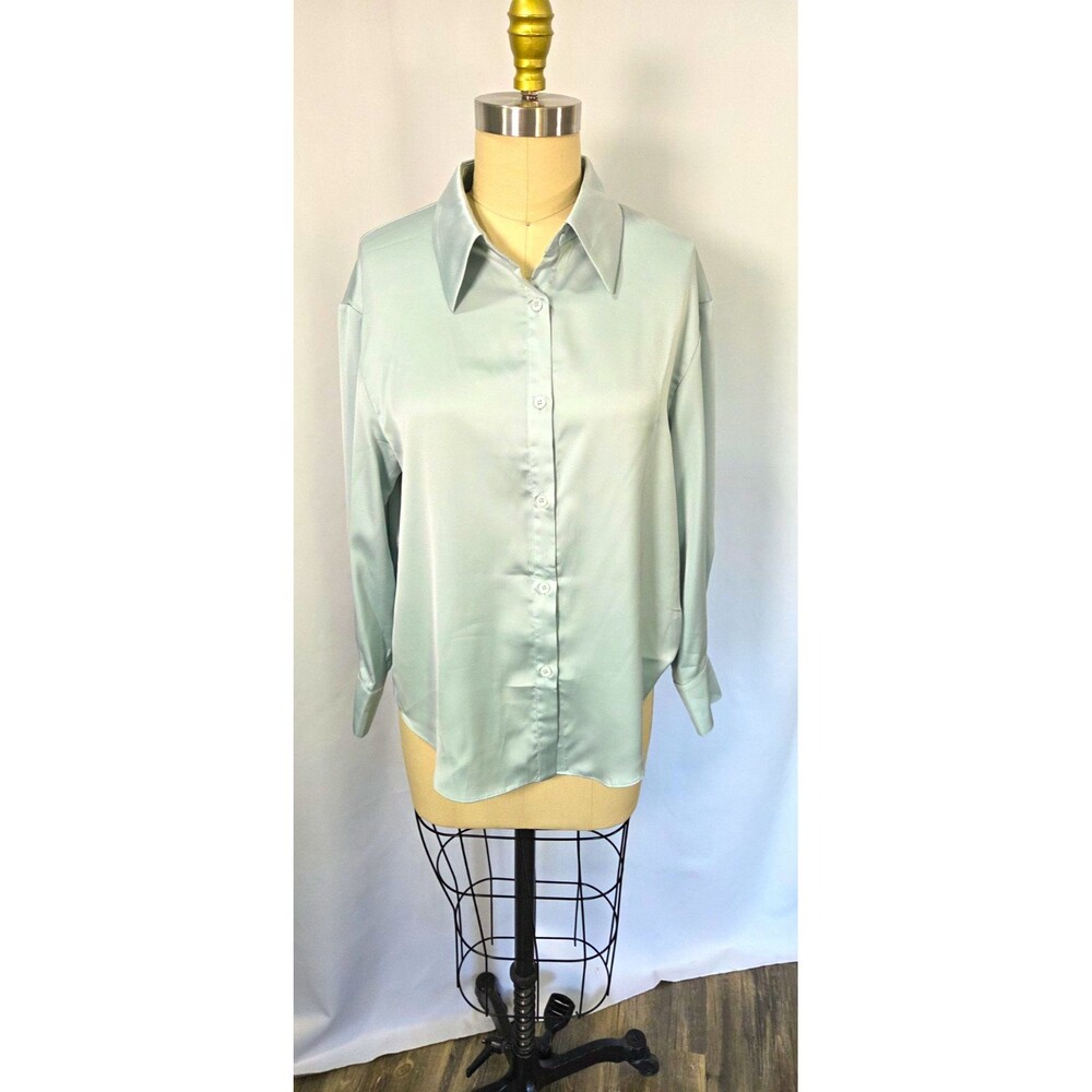 Women's Long Sleeve Blouse Green